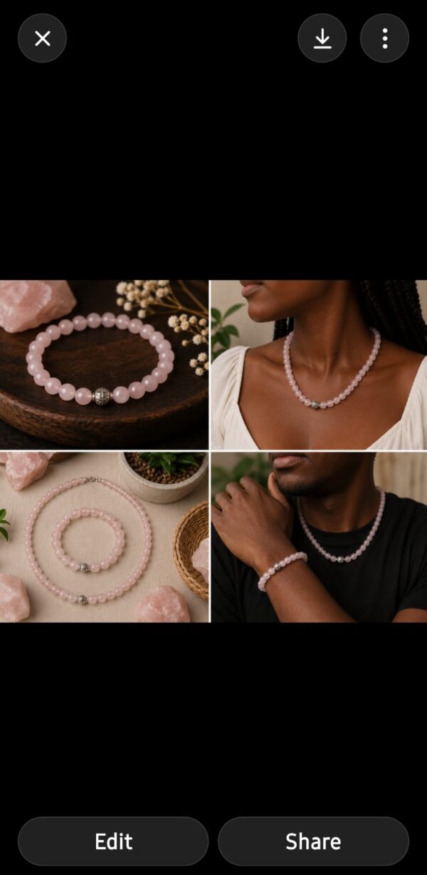 IMG-20260701-WA0012 Rose Quartz Custom Bracelet & Necklace Set