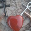 Red Jasper Heart Pendant