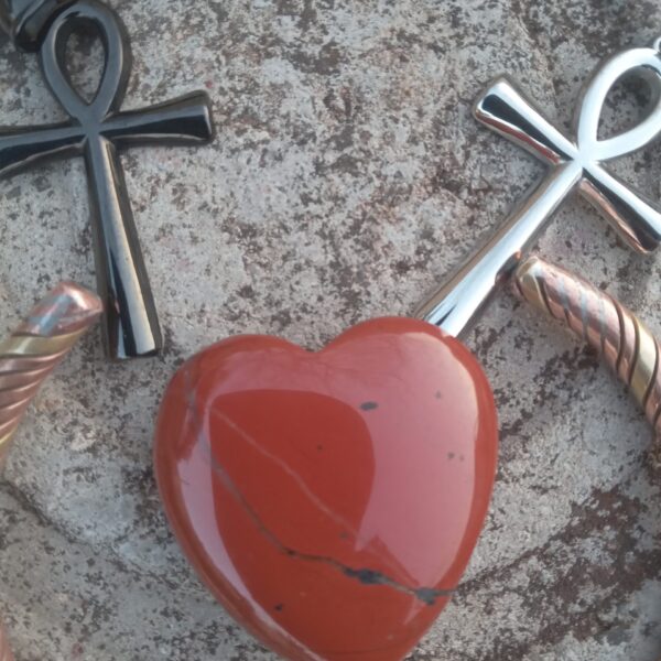Red Jasper Heart Pendant